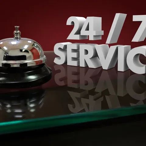 24 X 7 reception service